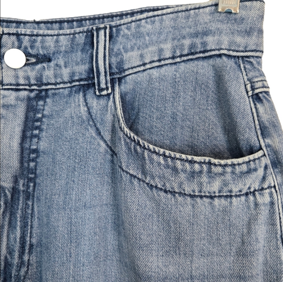 Anthropology Pilcro Super-Wide-Leg High-Rise Jeans, Size 30 ~ EUC - Picture 7 of 16